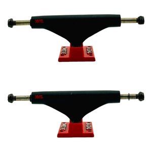 THEEVE TiAX Trucks - Black/Red - Skateboard Trucks [Set of 2]